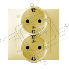 Розетка 2-м СП Simon15 с заземл. сл. кость Simon 1590459-031