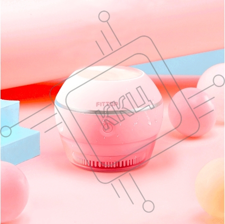 Массажер для ультразвуковой чистки лица FitTop L-Sonic, розовый