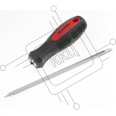 Отвертка MATRIX комбинированная SL6,0 / Ph2 мм, CrV, антискользящая двухкомп. рукоятка 12290