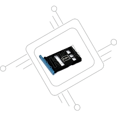 Лоток для SIM-карты Huawei P40 синий