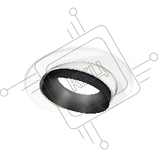 Комплект встраиваемого поворотного светильника Ambrella light XC7651021 SWH/PBK белый песок/черный полированный MR16 GU5.3 (C7651, N7031)