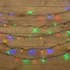 Гирлянда «Твинкл-Лайт» 20 м, темно-зеленый ПВХ, 160 LED, цвет мультиколор