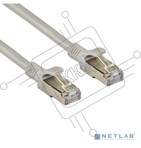 Патч-корд Exegate FTP-RJ45-RJ45-C5e-CU-0,5M-GY, FTP, cat.5e, 0.5м, медь, серый