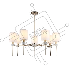 Люстра Ambrella light LH72373/7 DBS/WH темная латунь/белый E14/7 max 40W D840*720