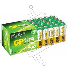 Батарея GP Super Alkaline 24A LR03 AAA (40шт)