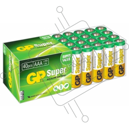 Батарея GP Super Alkaline 24A LR03 AAA (40шт)