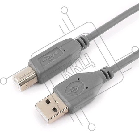 Кабель USB 2.0 Pro Cablexpert CCP-USB2-AMBM-6G, AM/BM, 1.8м, экран, серый