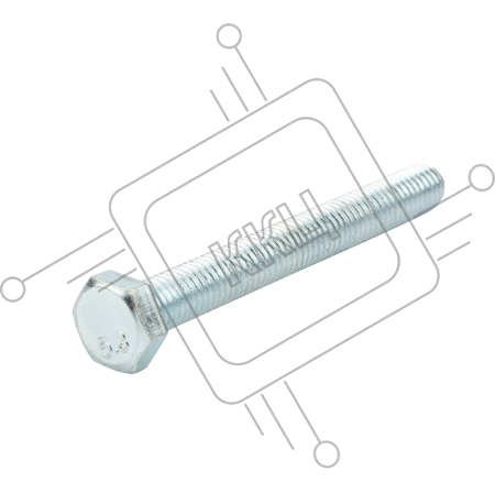 Болт шестигранный KRANZ DIN 933, 8х70, короб (20 шт./уп.)