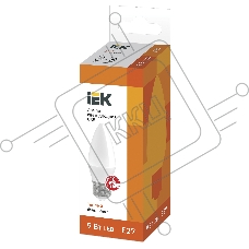 Лампа светодиодная LED 9Вт 230В 3000К E27 свеча | LLE-C35-9-230-30-E27 | IEK