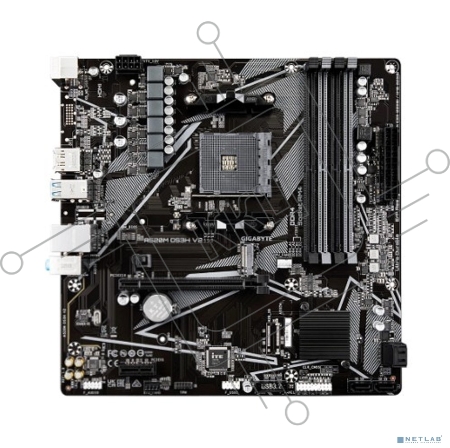 Материнская плата Gigabyte A520M DS3H V2 (V1.1) Soc-AM4 AMD A520 4xDDR4 mATX AC`97 8ch(7.1) GbLAN RAID+HDMI+DP