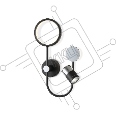 Светильник Ambrella light FL51601/3 BK/CH черный/хром 11W 4200K+GU10 424*275*100