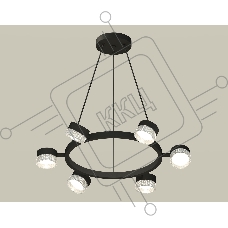 Светильник Ambrella light XB9193250/6 SBK/CL черный песок/прозрачный GX53 (C9193, N8480)