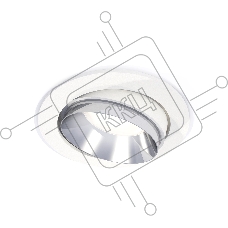 Комплект встраиваемого поворотного светильника Ambrella light XC7651022 SWH/PSL белый песок/серебро полированное MR16 GU5.3 (C7651, N7032)