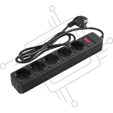 Сетевой фильтр GPS-5-10-3x075-1000-B, 5 мест, 10А, 3x075 мм2, 10м, черный (471019)