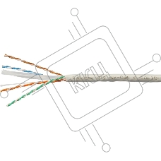 Кабель информационный Cabeus UTP-4P-CAT.6-SOLID-LSLTX-GY кат.6 U/UTP 4 пары PVC внутренний 305м серый