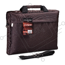 Сумка ExeGate EX212308RUS Start  S15 Charcoal,  темно-коричневая, полиэстер, для ноутбуков до 15.6