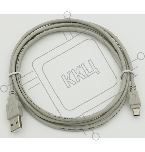 Кабель USB2.0 AM/miniBm 1.8м USB/miniUSB 1.8m, серый