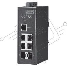 Коммутатор EKI-7706G-2F-AE 4GE+2SFP Gigabit Managed Redundant Industrial Switch Advantech