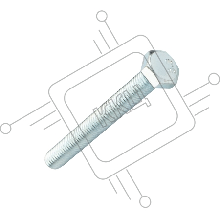 Болт шестигранный KRANZ DIN 933, 8х70, короб (20 шт./уп.)