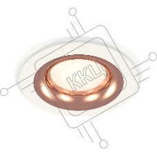Комплект встраиваемого светильника Ambrella light XC7621006 SWH/PPG белый песок/золото розовое полированное MR16 GU5.3 (C7621, N7015)