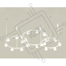 Светильник Ambrella light XR92082210/22 SWH/FR белый песок/белый матовый GX53 (A9208, C9241, C9236, C9231, N8477, N8461)