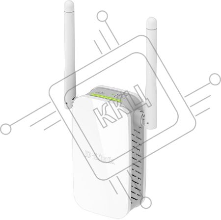 Повторитель беспроводного сигнала D-Link Wireless N300 Range Extender. 802.11b/g/n, 2.4 GHz band, Up to 300 Mbps for 802.11N wireless connection rate, Two external non-detachable 2 dBi antennas, One 10/100Base-Tx Fast Ethernet port, Operating mode: Access