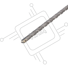 Бур по бетону KRANZ 5x210 мм SDS PLUS