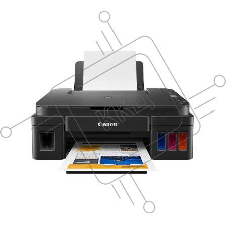 МФУ струйное Canon PIXMA G2415, принтер/сканер/копир, цветная печать, A4, 4800x1200 dpi, ч/б - 8.8 стр/мин (А4), USB, СНПЧ - (грузить с переходником питания арт. 10687799)