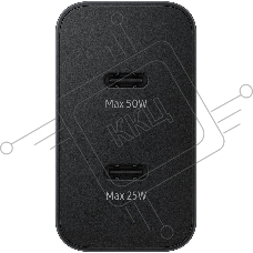 Сетевое зар./устр. Samsung EP-T5020 50W 3A (PD) 2xUSB type-C для Samsung черный