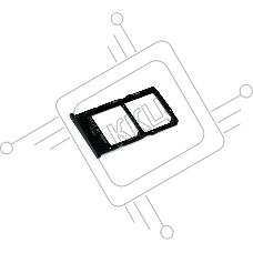 Лоток для SIM-карты Huawei P40 lite черный