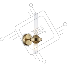 Настенный светильник Ambrella light LH55362/2 BS/CL латунь/прозрачный G9/2 max 30W 150*100*320