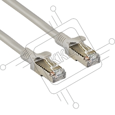 Патч-корд Exegate FTP-RJ45-RJ45-C5e-CU-2M-GY, FTP, cat.5e, 2м, медь, серый