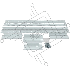 Стойка двухрамная NTSS NTSS-2POR24U/600-1000 24U 550ммx1000мм 600кг серый