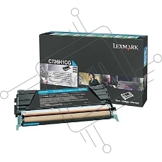 Картридж Lexmark c73x/x73x Return 10K Синий