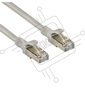 Патч-корд Exegate FTP-RJ45-RJ45-C5e-CU-3M-GY, FTP, cat.5e, 3м, медь, серый