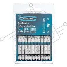 Набор бит TORX 40х50, сталь S2, 10 шт. Gross