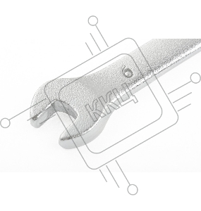 Ключ комбинированный, 6 мм, CrV, матовый хром// Stels