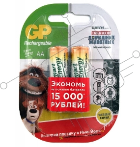 Аккумулятор GP Smart Energy 100AAHCSV AA NiMH 1000mAh (2шт)