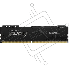 Оперативная память Kingston Fury Beast, DDR4, 32Gb (1x32Gb), 3600MHz, CL18, DIMM, с радиатором, черный
