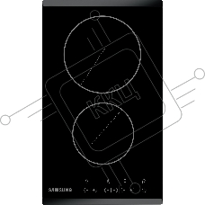 Встраиваемая электрическая панель Samsung NZ32R1506BK/WT 288 x 505 x 50 мм, стеклокерамика, 2 конфорки, сенсорное управление, защита от детей, светодиодный LED-дисплей, черный цвет