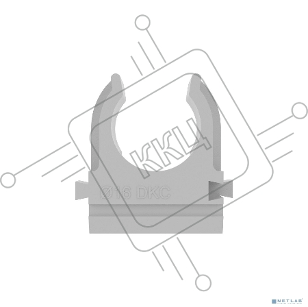 Держатель с защелкой. д.16мм | 51016 | DKC