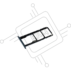 Лоток для SIM-карты Huawei Y5p / Y7p / Honor 9A / Play 9A зеленый