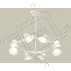 Светильник Ambrella light XB9195100/8 SWH/FR белый песок/белый матовый GX53 (C9195, N8140)