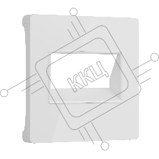 Накладка для двойной розетки Еthernet RJ-45 (белый акрил)