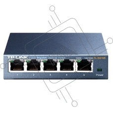 Коммутатор TP-Link SOHO TL-SG105 5-port Desktop Gigabit Switch, 5 10/100/1000M RJ45 ports, metal case
