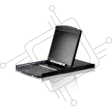 Kvm консоль ATEN 8P Dual RAIL LCD KVMP SWITCH 19INCH (CL5808NR)