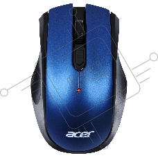 Мышь беспроводная Acer OMR031 черный/синий, 1600 dpi, радиоканал, USB, кнопки - 4