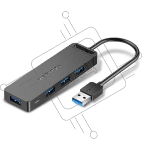 Концентратор Vention OTG USB 3.0 на 4 порта Черный - 0.15м. Концентратор Vention OTG USB 3.0 на 4 порта Черный - 0.15м.