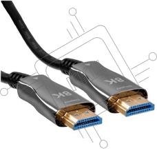 Кабель HDMI Wize AOC-8K-HM-HM-100M оптический,100 м, 8K/60HZ 4:4:4, v.2.1, ARC, 19M/19M, HDCP 2.2, Ethernet, черный, коробка