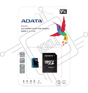Флеш карта microSD 256GB ADATA microSDHC Class 10 UHS-I A1 100/25 MB/s (SD адаптер)